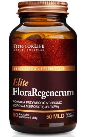 Doctor Life Flora Regenerum Elite 14 szczepów bakterii 60 kapsułek