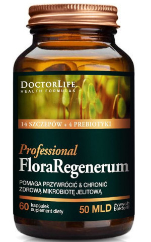Doctor Life Flora Regenerum Professional 14 szczepów bakterii 60 kapsułek