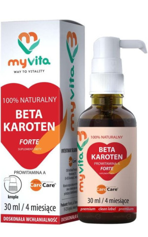 MyVita Beta Karoten FORTE Prowitamina A krople 30ml
