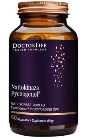 Doctor Life Nattokinaza Pycnogenol 60 kapsułek