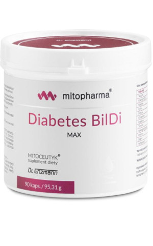Mito-Pharma Diabetes BilDi 90 kapsułek MAX MSE dr Enzmann