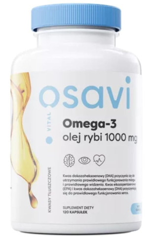 Osavi Omega-3 1000mg (Cytryna) 120 kapsułek żelowych