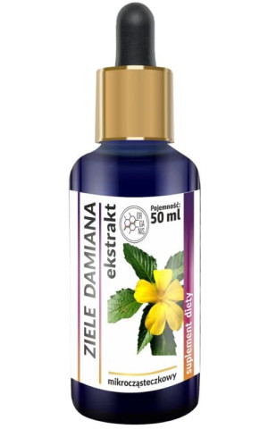Ziele Damiana Wyciąg Mikrocząsteczkowy 50ml Organis