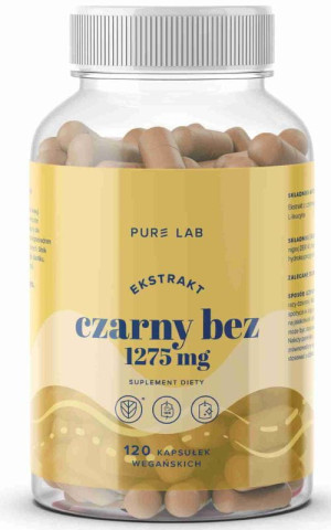 Pure Lab Ekstrakt z czarnego bzu 1275 mg, 120 kapsułek