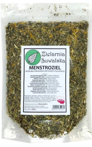 Zioła Menstroziel 200g autorska mieszanka ziołowa Zielarni Suwalskiej