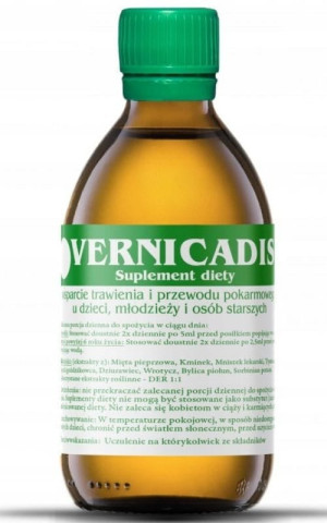 Vernicadis wsparcie trawienia i przewodu pokarmowego dla dzieci i dorosłych 100 ml NaturaGo