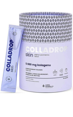 Aura Herbals Colladrop Skin 5000 mg kolagen wołowy 30 saszetek