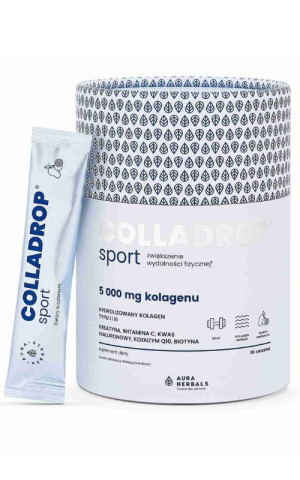 Aura Herbals Colladrop Sport 5000 mg kolagen morski 30 saszetek