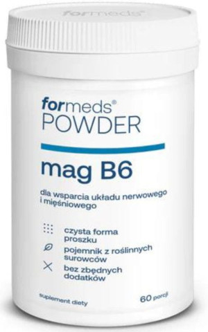 POWDER MAG B6 magnez + witamina B6 (60 porcji) Formeds