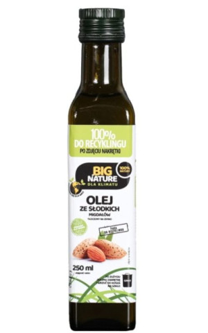 Olej ze słodkich migdałów tłoczony na zimno 250 ml Big Nature