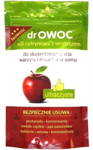 Sól cytrynowa z wrotyczem do mycia warzyw i owoców 300g