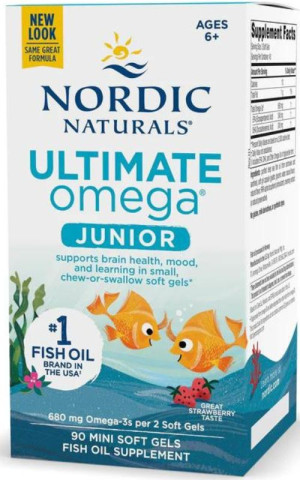 Ultimate Omega Junior 680 mg truskawka (90 kaps) Nordic Naturals