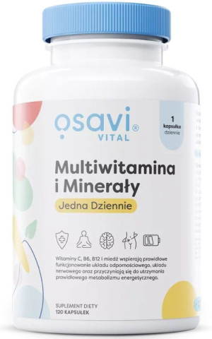 Osavi Multiwitamina i Minerały (jedna dziennie) 120 kapsułek
