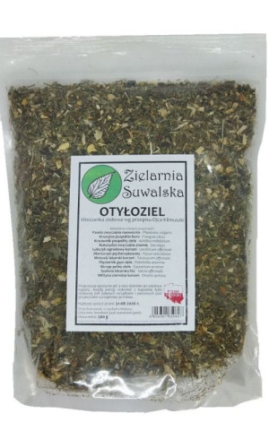 Zioła Otyłoziel 500 g Mieszanka ziołowa wg przepisu Ojca Klimuszki Zielarnia Suwalska