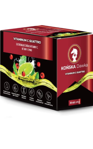 Witamina C Quattro 30 saszetek Końska Dawka