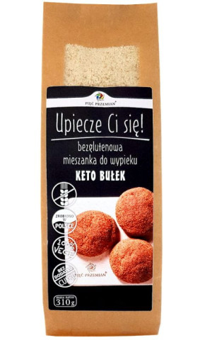 Mieszanka do wypieku bułek KETO bezglutenowych 310 g PIĘĆ PRZEMIAN