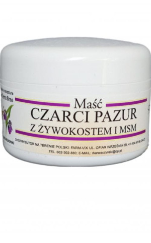 Maść czarci pazur z żywokostem i msm 50ml Farm-Vix