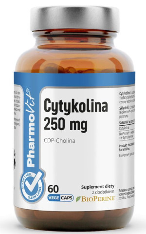 Pharmovit Clean Label Cytykolina 250 mg CDP-Cholina 60 kaps