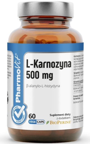 Pharmovit Clean Label L-Karnozyna 500 mg 60 kapsułek
