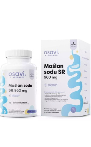 Osavi Maślan sodu SR, 960mg - 60 vegan kaps