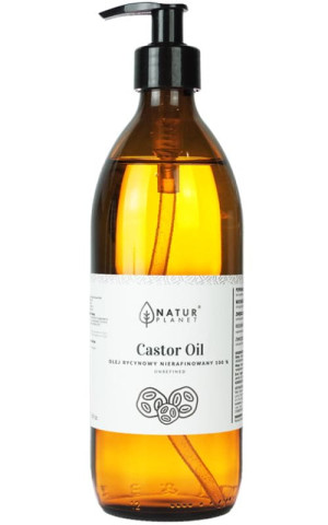 Olej rycynowy kosmetyczny nierafinowany 500ml Natur Planet