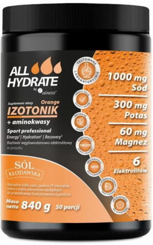 Izotonik Orange + Aminokwasy 840g ALLHydrate