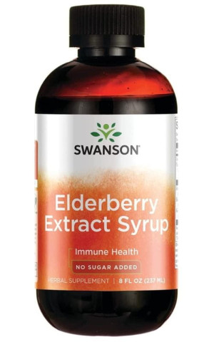 Elderberry Extract Syrup Syrop z ekstraktu z czarnego bzu 237 ml Swanson