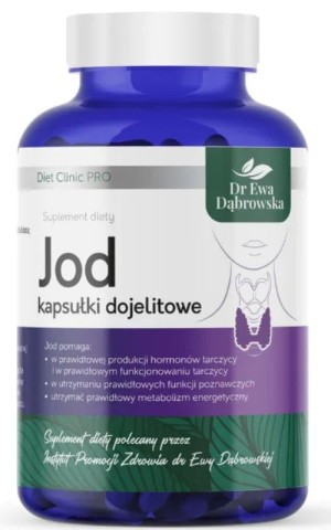 Jod jodek potasu 180 kapsułek Dr Ewa Dąbrowska