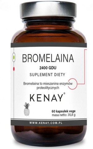 Kenay Bromelaina 2400 GDU (60 kapsułek)