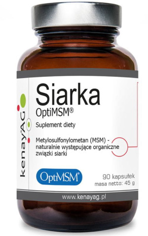 Kenay Siarka OptiMSM 1500 mg, 90 kapsułek