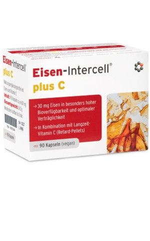 Eisen-Intercell plus C Żelazo z witaminą C 90 kapsułek Intercell