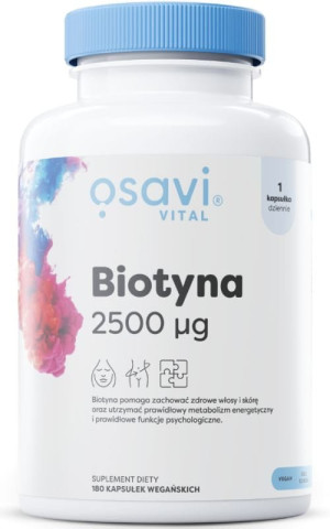 Osavi Biotyna 2500mcg 180 kapsułek