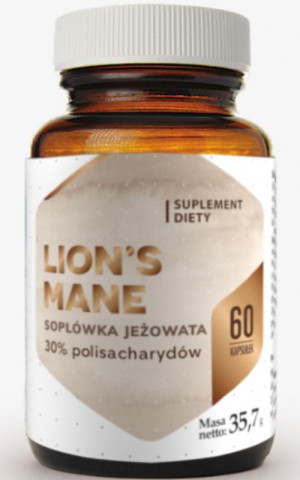 Lions Mane - Soplówka Jeżowata - 60 kapsułek - Hepatica