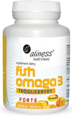 Aliness Fish Omega-3 Forte Trójglicerydy 60 kaps
