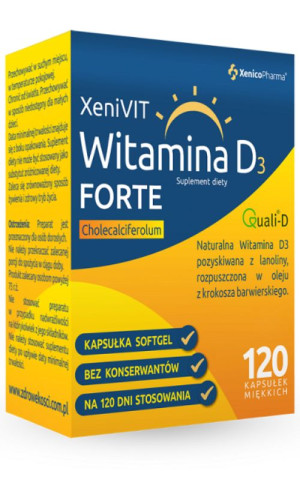 Witamina D3 Forte 4000 IU 120 kaps. Xenico Pharma