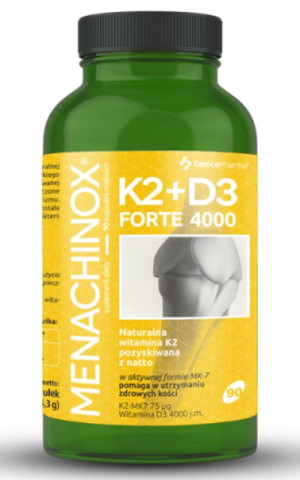 Menachinox K2+D3 4000 j.m Forte 90 kaps. Xenico Pharma