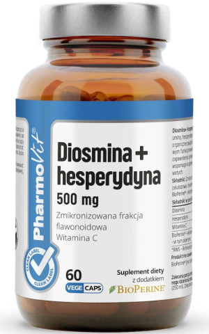 Pharmovit Clean Label Diosmina + Hesperydyna 500 mg 60 kapsułek