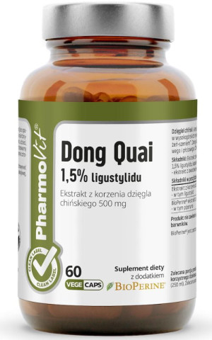 Pharmovit Clean Label Dong Quai 1,5% ligustylidu 60 kapsułek