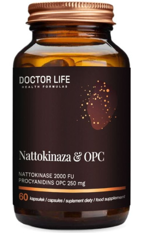 Doctor Life Nattokinaza 2000Fu & OPC 250 mg 60 kapsułek
