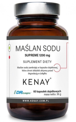 Kenay Maślan sodu SUPREME 1200 mg, 60 kapsułek