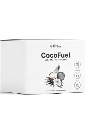 Aura Herbals Coco Fuel Olej MCT w proszku - saszetki 30 sztuk