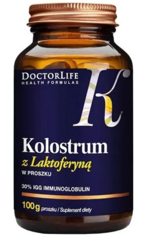Doctor Life Kolostrum z Laktoferyną w proszku 100 g