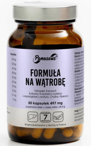 Panaseus Formuła na Wątrobę 50 kapsułek