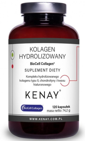 Kenay Kolagen hydrolizowany Typu II BioCell Collagen 120 kapsułek