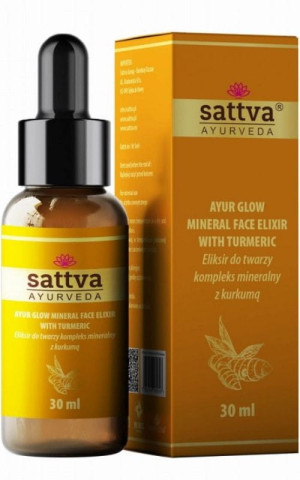 Eliksir do twarzy - kompleks mineralny z kurkumą 30ml Sattva Ayurveda