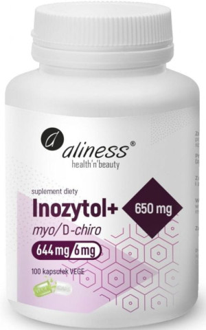 Aliness Inozytol + myo/D-chiro, 40/1, 650 mg 100 kaps