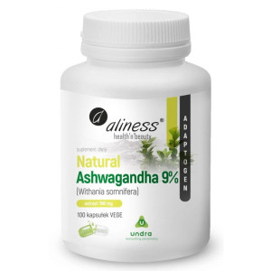 Aliness Natural Ashwagandha 555 mg 9% 100 kaps