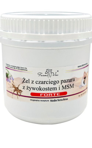 Żel z czarciego pazura z żywokostem i MSM Forte 600 g Farm-Vix