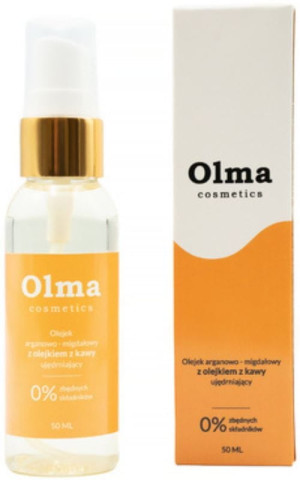 Olejek arganowo - migdałowy z olejkiem z kawy - Ujędrniający 50ml Olma
