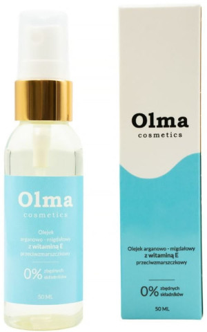 Olejek arganowo - migdałowy z witaminą E - Przeciwzmarszczkowy 50ml Olma